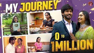 0 to 1 Million My Journey😍💃  Amardeep  Tejaswini Gowda [upl. by Royd]