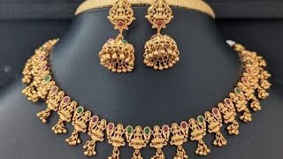 simple necklace design new collection 2024  shilpa sandeshgowda channel gold video [upl. by Llebanna407]