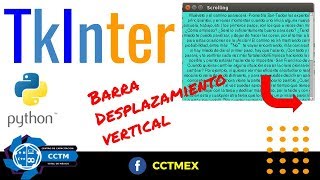 TkInter para Python Barra para desplazamiento verticalScrollbar Básico [upl. by Gene]