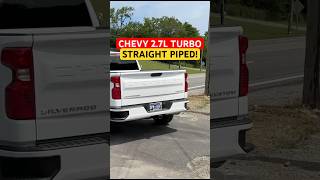 2023 Chevy Silverado 27L Turbo w STRAIGHT PIPES [upl. by Hobart]