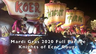 Knights of Ecor Rouge KOER 2152020 Fairhope AL Mardi Gras 2020  Full Parade  Drivers Side [upl. by Aurilia]