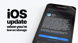 How to update iOS when youre low on storage [upl. by Anastice]