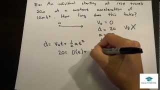 Physics Lecture Uniform Acceleration Motion [upl. by Naihs140]