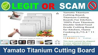 Yamato Titanium Cutting Board Reviews  Oct 2024 Beware of Scam Watch Now [upl. by Nosiddam108]