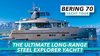 The ultimate longrange steel explorer yacht Bering 70 yacht tour  Motor Boat amp Yachting [upl. by Snapp]