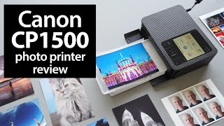 Canon SELPHY CP1500 review BEST photo printer [upl. by Aicelef]