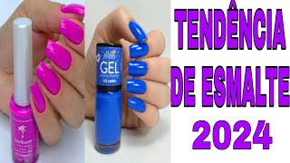 TENDÊNCIAS DE CORES DE ESMALTES 2024  Shein [upl. by Estus]