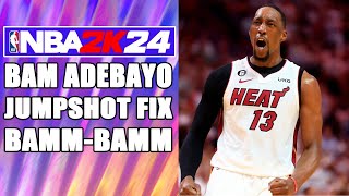 Bam Adebayo Jumpshot Fix NBA2K24 [upl. by Sacrod]