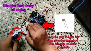 Controlling a Servo Motor using a photoresistorArduino [upl. by Cherida]