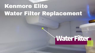 How to Change Filters on Kenmore Elite  and some LG  Refrigerator [upl. by Colligan]