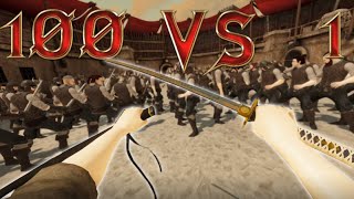 100 vs 1 in VR  Blade and Sorcery DEVIL MAY CRY YAMATO Mod [upl. by Nolubez]