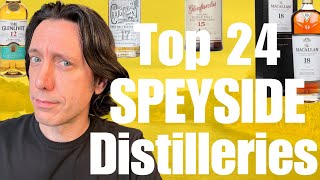 Top 24 Speyside Distilleries RANKED  Part 1 The Single Malt distilleries ranked Numbers 24  13 [upl. by Agnot]