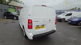 DY69VVO Vauxhall Vivaro 15 L2H1 2900 Sportive Euro 6 Diesel with 101 bhp in White on 16K  FSH [upl. by Edahc517]