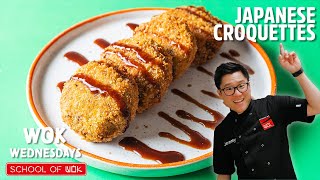 CRISPY Potato Croquette Recipe Korokke [upl. by Ainirtak]