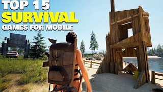 Top 15 Best Survival Games for AndroidiOS in 2024 OfflineOnline [upl. by Joeann]