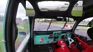 Oulton Park 2CV Qualifying Crash  Andrew Bull 76 [upl. by Martinsen]