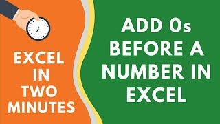 How to Add 0 Before a Number in Excel No formula or VBA needed [upl. by Refotsirc]