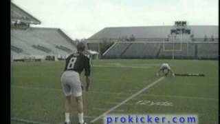 How to punt the football  Ray Guy NFL Punter  How to Align when punting the football [upl. by Misty772]