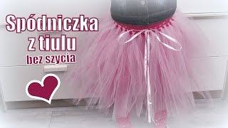 Spódnica z tiulu bez szycia krok po kroku [upl. by Anire]