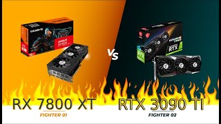 RX 7800 XT vs RTX 3090 Ti  who wins [upl. by Jaco]