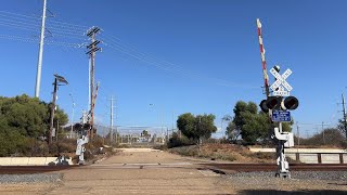 Carlsbad Power Plant Railroad Crossing Carlsbad CA [upl. by Alejandrina]