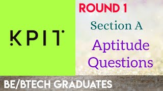 KPIT commonly asked Aptitude Questions for Round 1 [upl. by Brote]