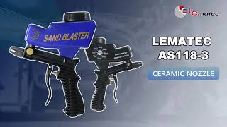 LEMATEC Gravity sandblaster gun more applications on this video how it works and why should I need [upl. by Airal894]