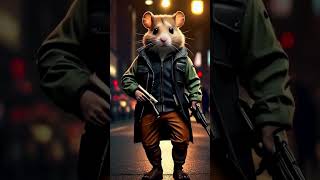 Hunter Hamsters Armed and Ready for Battle in the Streets 🐹🔫  petvideos entertaining catvideos [upl. by Nehtan203]