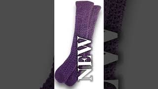 Get your Crochet Knee High Pattern from wwwmgkreationstore crochet crochetpatterns crochetsocks [upl. by Aivil310]