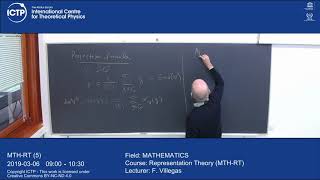 Representation Theory MTHRT Lecture 5 [upl. by Adorne]