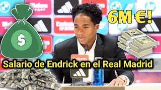 🤑¿Cuál es el salario de Endrick en el Real Madrid [upl. by Ahc271]