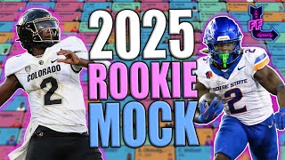 2025 DYNASTY ROOKIE MOCK DRAFT  Dynasty Fantasy Football Ashton JeantyShedeur Sanders [upl. by Lucio]