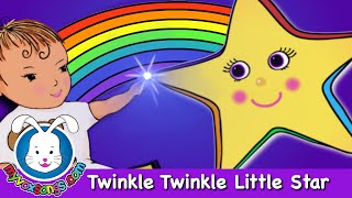 Twinkle Twinkle Little Star🌟 Nursery Rhyme with Lyrics 🌟 Twinkle Twinkle Lullaby by MyVoxSongs [upl. by Enelia]