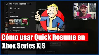 CÓMO USAR EL QUICK RESUME EN XBOX SERIES X  S [upl. by Anita545]