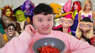 REACTING TO CELEBRITIES amp INFLUENCERS HALLOWEEN COSTUMES🤨 [upl. by Otis]