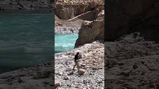 Hiking at Phuktal Monastery Zanskar Valley shorts ladakh [upl. by Hadley]