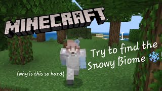 Minecraft  Farming AddOn  Trying to Find The Biome of Snow [upl. by Anuahsar]