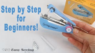 How to Operate a Mini Stapler Sewing Machine  Tutorial [upl. by Aissila]