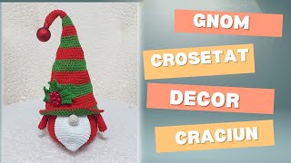 Gnom crosetat decor de Craciun Partea aIIa [upl. by Wyn]