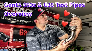 Gent5 350z amp G35 Test Pipes Overview [upl. by Fesuoy]