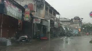 Heavy Rain amp Thunderstorm in Car Drive to Train Station  Bogor Nov 2024 [upl. by Airpal]