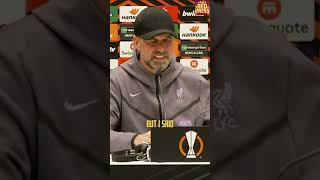 Klopp tells players to go down swinging against Atalanta liverpool klopp ynwa [upl. by Eemyaj132]