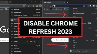 How to Disable New Google Chrome UI Refresh 2023 100 WORKING [upl. by Gnemgnok]