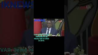 VAR Macky Sall 2023 VS Macky Sall 2016 sur lépineuse question du 3ème mandat [upl. by Morette]