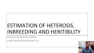 Estimation of Heterosis [upl. by Adirem]