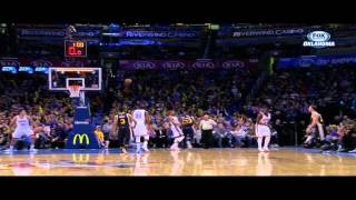 Trevor Booker over the head shot Utah Jazz at Oklahoma City Thunder [upl. by Ylirama]