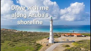 Aruba  Drive with me  From the hotels to the lighthouse [upl. by Nirtiak]