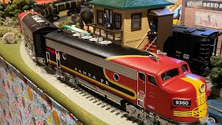 Unboxing Menard’s Tulsa Tank Train Set  Santa Fe F3 Black Bonnet Scheme [upl. by Epifano]