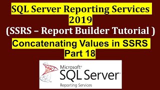 Concatenating Values in SSRS  Part 18 [upl. by Yeffej]