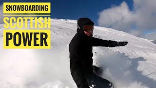 Snowboarding in Scottish powder Glencoe Mountain Resort and Nevis Range February 2020 [upl. by Reba918]